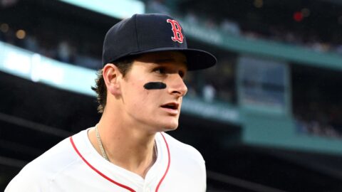 Boston Red Sox outfielder Roman Anthony