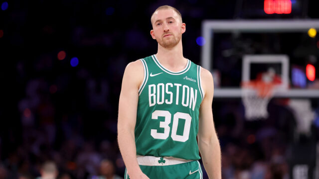 Boston Celtics forward Sam Hauser