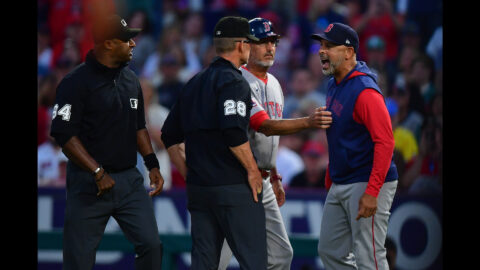 Boston Red Sox manager Alex Cora