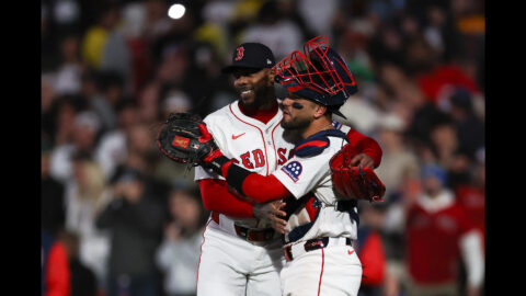 Boston Red Sox catcher Carlos Narváez