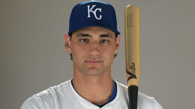 Kansas City Royals first baseman Jac Caglianone