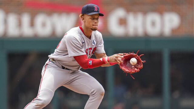 Boston Red Sox infielder Kristian Campbell