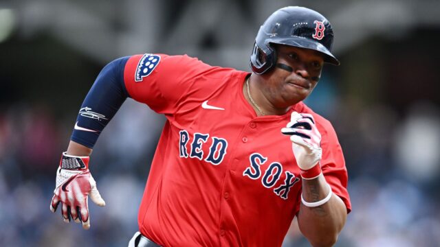 Boston Red Sox designated hitter Rafael Devers