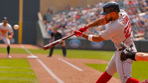 Boston Red Sox infielder Abraham Toro