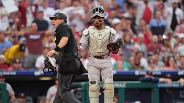 Boston Red Sox catcher Carlos Narváez