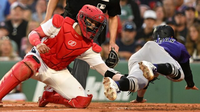 Boston Red Sox catcher Carlos Narvaez