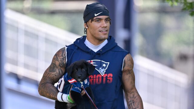 New England Patriots cornerback Christian Gonzalez