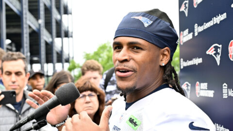 New England Patriots wide receiver Demario Douglas