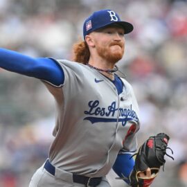 Los Angeles Dodgers pitcher Dustin May