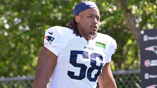 New England Patriots center Jared Wilson