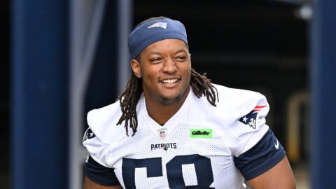 New England Patriots center Jared Wilson