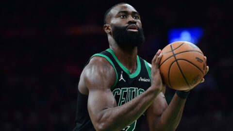 Boston Celtics forward Jaylen Brown