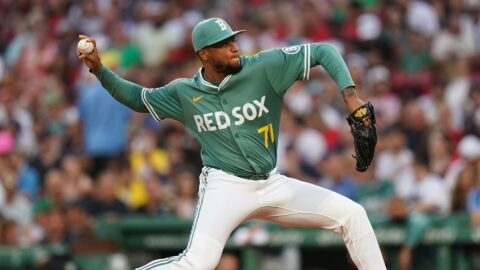 Boston Red Sox pitcher Jorge Alcala