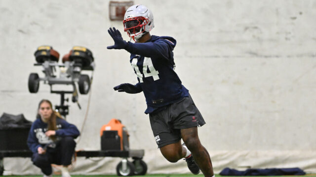 New England Patriots linebacker K'Lavon Chaisson