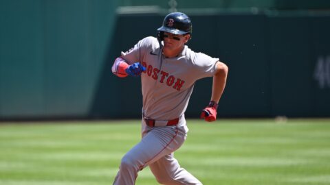 Boston Red Sox outfielder Roman Anthony