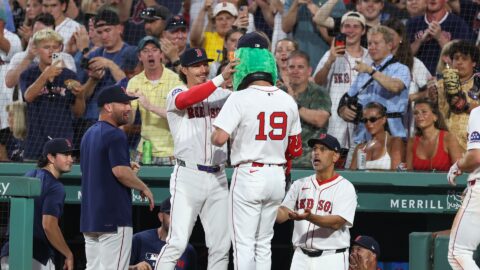 Boston Red Sox outfielder Roman Anthony