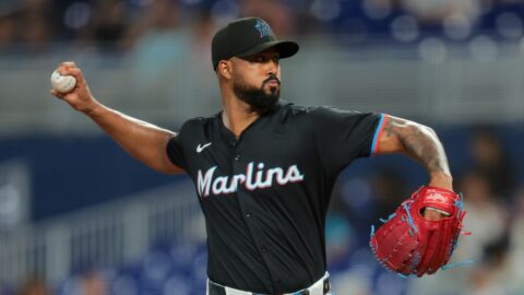 Miami Marlins pitcher Sandy Alcántara