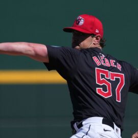 Cleveland Guardians pitcher Shane Bieber