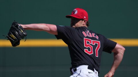 Cleveland Guardians pitcher Shane Bieber