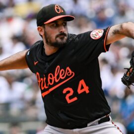 Baltimore Orioles starting pitcher Zach Eflin