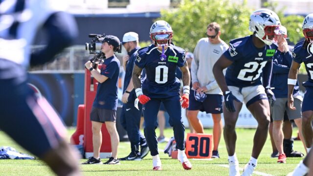 New England Patriots cornerback Christian Gonzalez