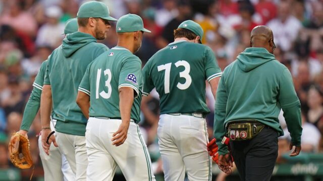 Boston Red Sox starting pitcher Hunter Dobbins