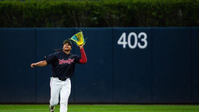 Worcester Red Sox outfielder Jhostynxon Garcia