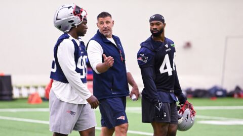 New England Patriots defensive end Keion White