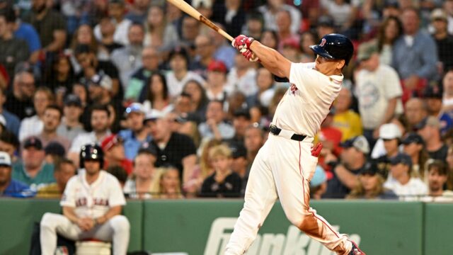Boston Red Sox designated hitter/outfielder Masataka Yoshida