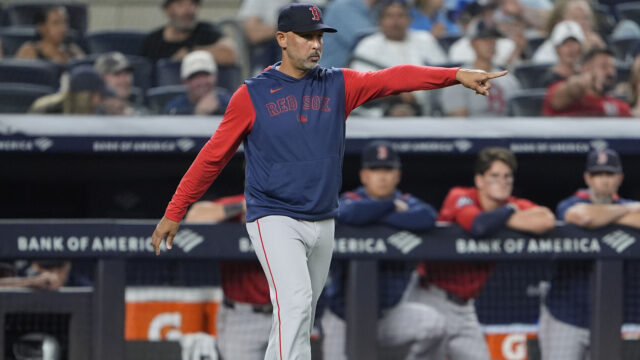 Boston Red Sox manager Alex Cora