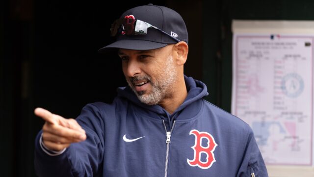 Boston Red Sox manager Alex Cora