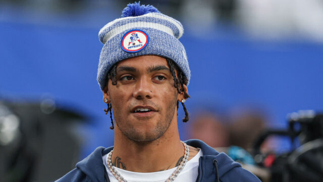 New England Patriots cornerback Christian Gonzalez