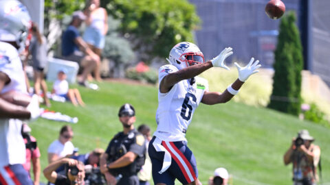 New England Patriots wide receiver Javon Baker