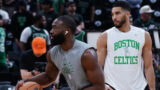 Boston Celtics forwards Jaylen Brown and Jayson Tatum