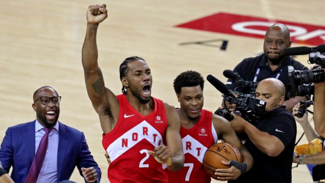 Former Toronto Raptors wing Kawhi Leonard