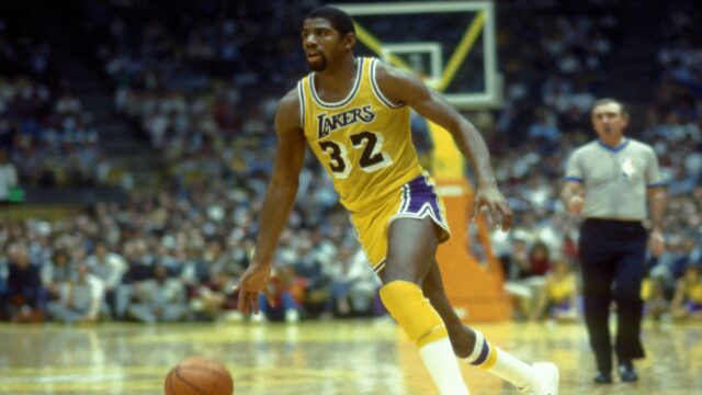 Former Los Angeles Lakers point guard Magic Johnson