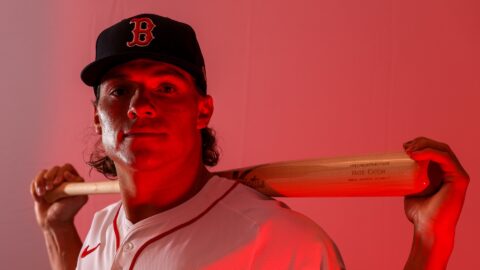 Boston Red Sox utility man Nate Eaton