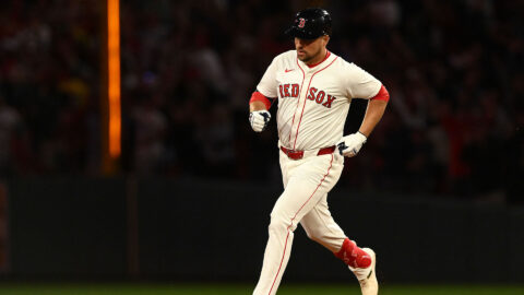Boston Red Sox first baseman Nathaniel Lowe