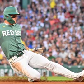 Boston Red Sox outfielder Roman Anthony