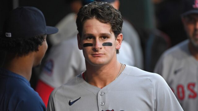 Boston Red Sox outfielder Roman Anthony