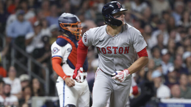 Boston Red Sox designated hitter Roman Anthony