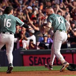 Boston Red Sox players Trevor Story and Jarren Duran