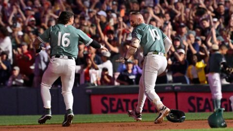 Boston Red Sox players Trevor Story and Jarren Duran