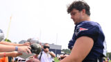 New England Patriots offensive lineman Will Campbell