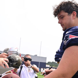 New England Patriots offensive lineman Will Campbell