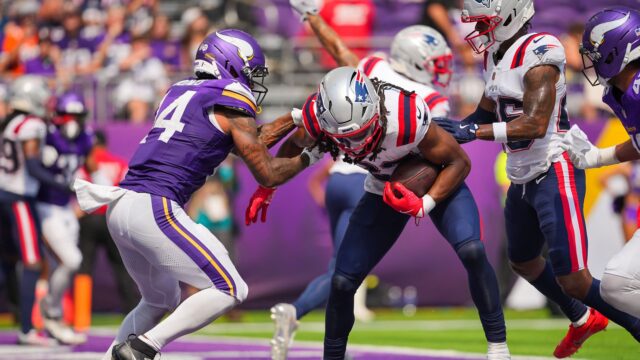 New England Patriots safety Kyle Dugger