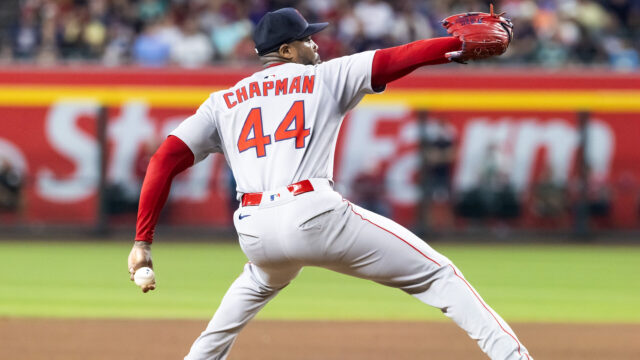 Boston Red Sox pitcher Aroldis Chapman