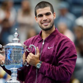 Professional men's tennis player Carlos Alcaraz