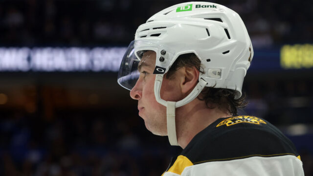 Boston Bruins defenseman Charlie McAvoy