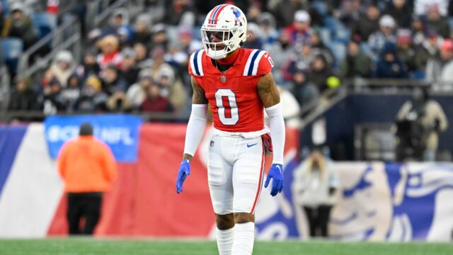 New England Patriots cornerback Christian Gonzalez